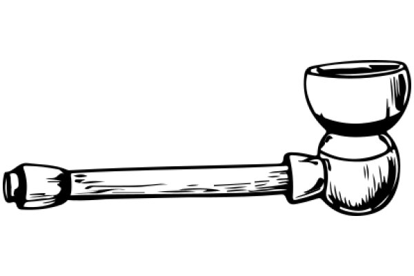 A Simple Line Drawing of a Coffee Cup and Saucer