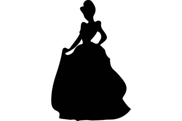 Silhouette of a Woman in a Dress