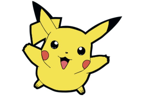 Pikachu's Playful Pose: A Cartoon Character's Charming Expression