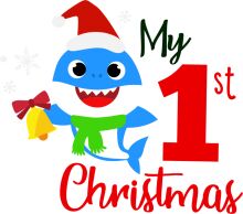 My First Christmas: A Festive Adventure with My Blue Shark Friend