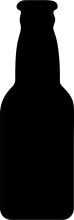 A Solid Silhouette of a Bottle