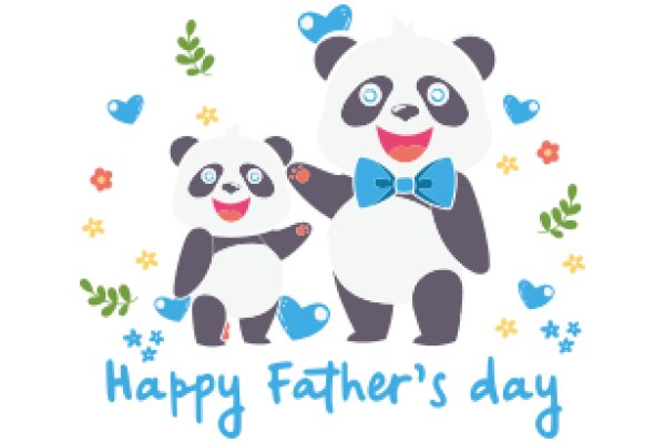 Celebrating Father's Day with a Panda Bear Family