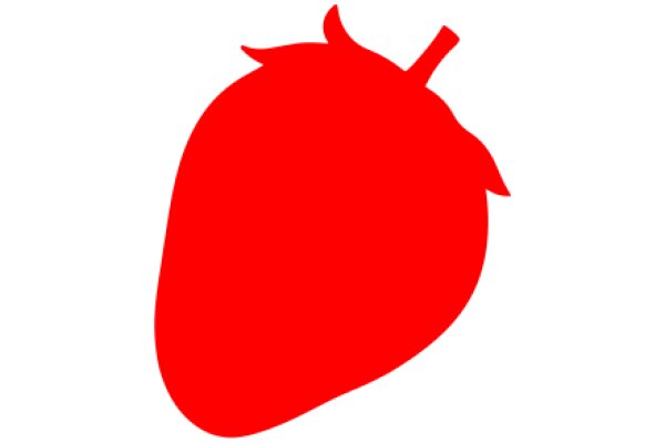 Vivid Red Heart Shape