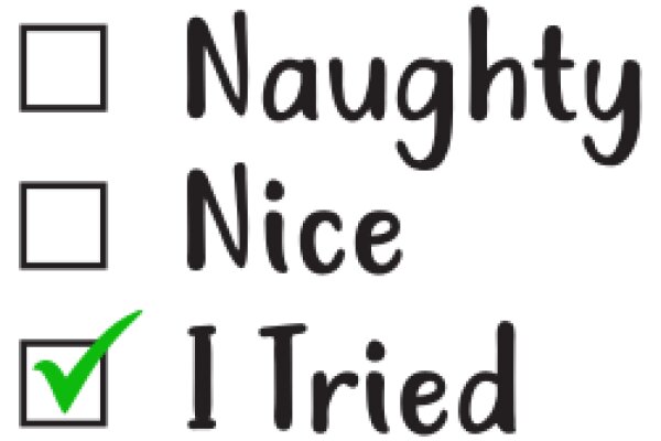 Checklist for a Successful Trip: Naughty, Nice, and I Tried