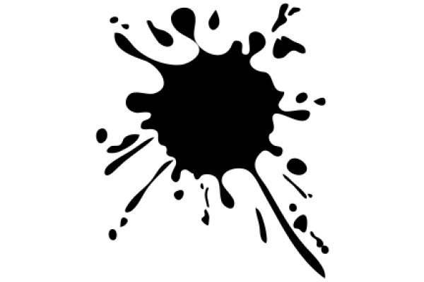 Ink Splatter Art: A Study in Contrast