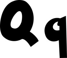 Typography Art: The Letter 'Q'