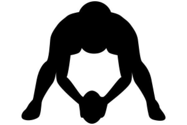 Silhouette of a Person in a Yoga Pose