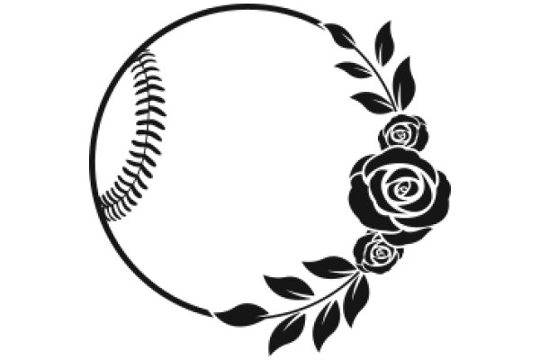 Elegant Floral Baseball Logo