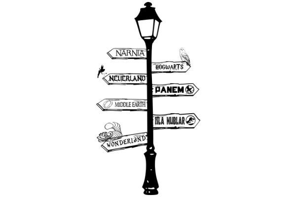 A Whimsical Journey: A Street Sign Guide to Fantasy Realms