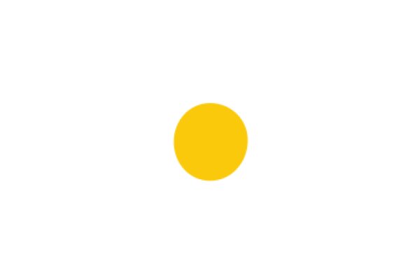 Simplicity in Design: A Yellow Circle on a White Background