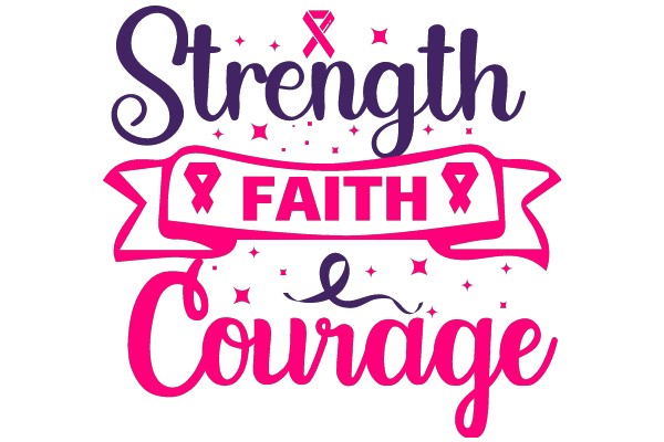 Strength, Faith, and Courage: A Pink Ribbon for Breast Cancer Awareness