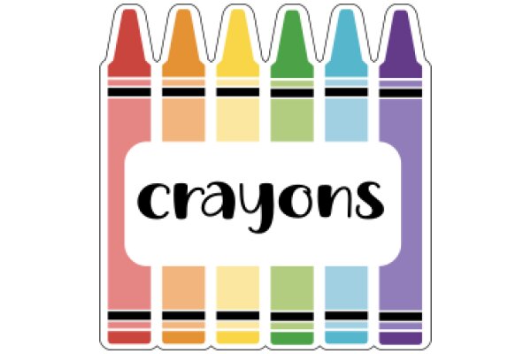 A Colorful Display of Crayons