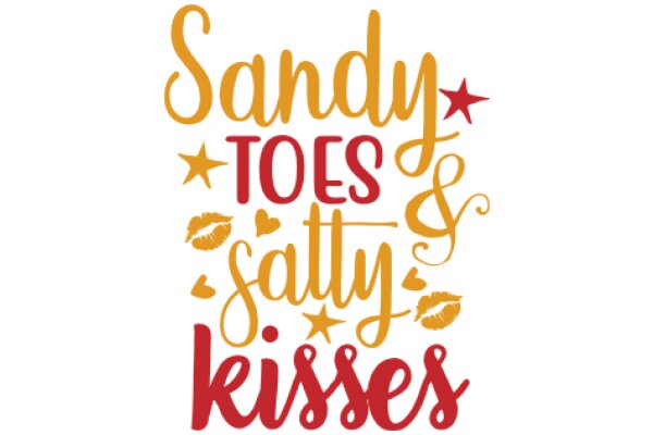 Sandy Toes & Salty Kisses: A Beach-Themed Affirmation Poster