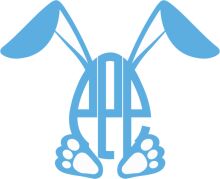 Stylized Blue Bunny Logo