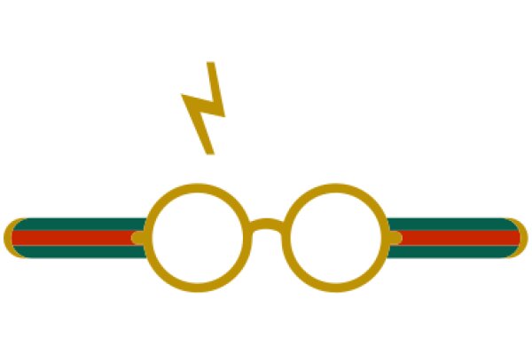 Stylish Eyeglasses with a Lightning Bolt Design