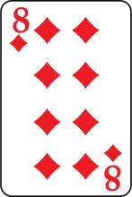 Eight of Spades Playing Card