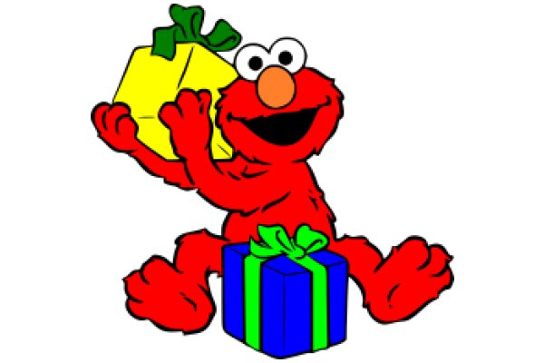 Elmo's Surprise Gift: A Delightful Illustration