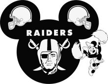 Raiders Fan Art: A Black and White Tribute to the Oakland Raiders