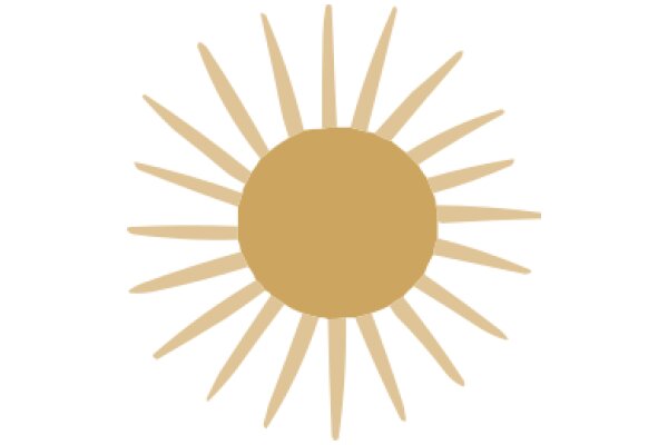 A Simple, Stylized Sun and Ray Illustration