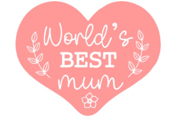 Celebrating World's Best Mom with a Pink Heart