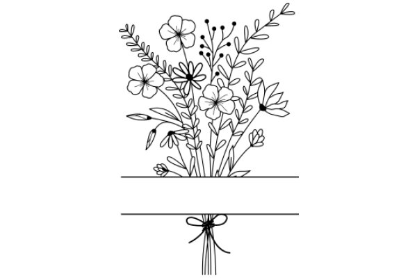 Floral Arrangement with a Bow