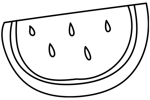 Simplistic Line Drawing of a Fruit Bowl with Raindrops