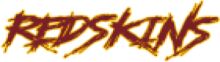 A Blurred Image of a Redskins Logo