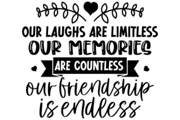 A Heartfelt Reminder: Our Limitless Memories Are Countless, Our Friendship Is Endless