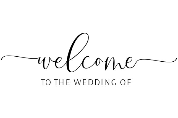 Welcome to the Wedding of