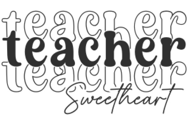 Elegant Typography: A Stylish Logo for a Sweetheart Teacher