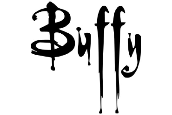 Stylized Logo of the Word 'Buffy' with a Unique Design Element