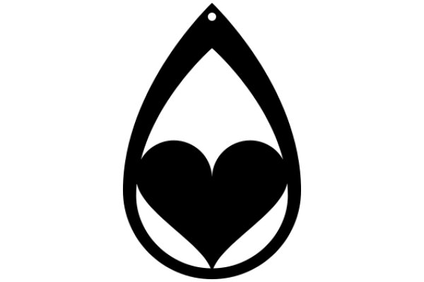 A Symbol of a Heart-Shaped Drop