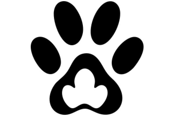 Simplistic Paw Print Icon