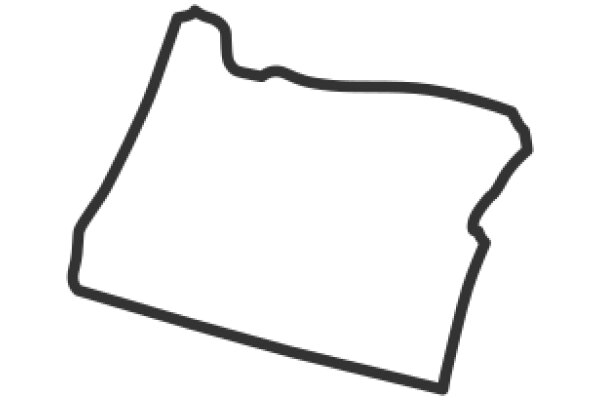 Simplistic Line Drawing of a State Outline