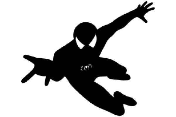 Silhouette of a Spider-Man Figure in a Striking Pose