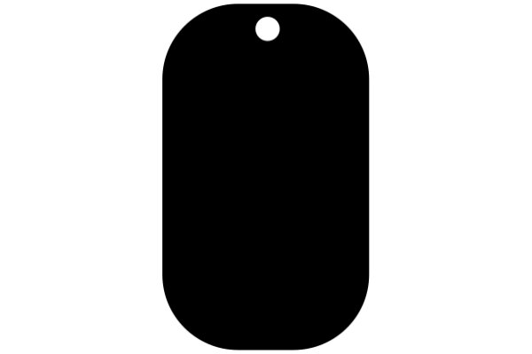 Simplistic Black Tag Icon