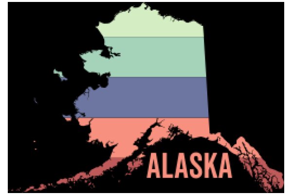 Alaska: A Colorful Geographical Silhouette