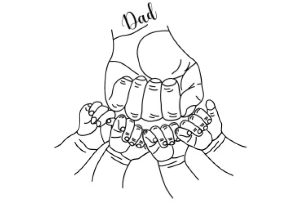 A Father's Love: A Line Drawing