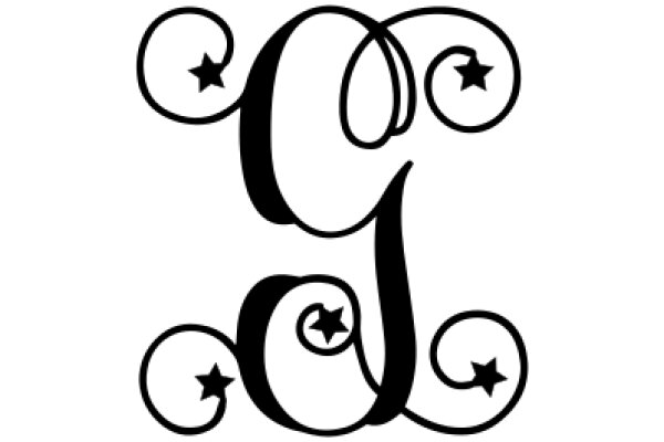 Stylized Monogram with Star Motif