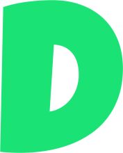 A Simple, Green Letter 'D'