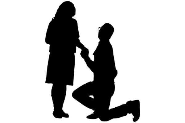 A Silhouette of a Heartfelt Moment: A Proposal in