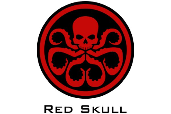 Red Skull with Octopus Design