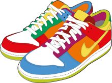 Vibrant Sneakers with Colorful Laces