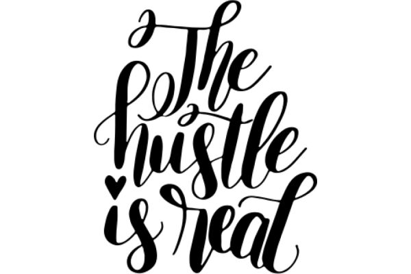 The Hustle Is Real: A Graphic Design of a Quote