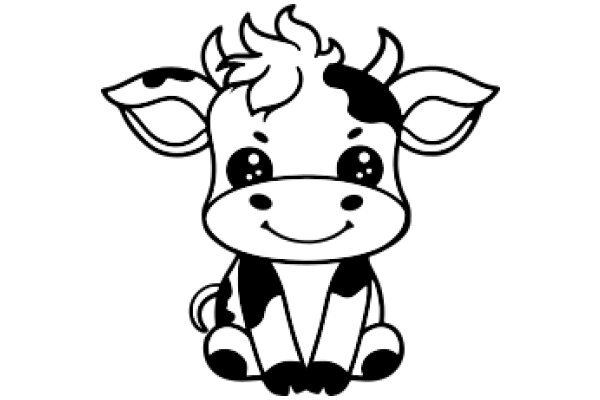 A Friendly Cow Emoji