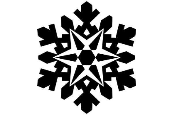 Stylized Snowflake Design in