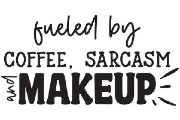 Fueled by Coffee, Sarcasm, and Makeup: A Humorous Sign