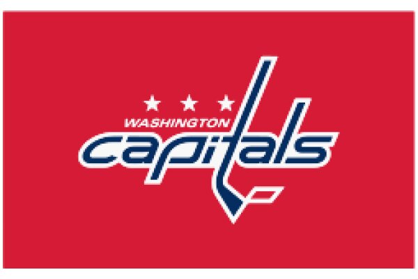 Washington Capitals Logo on Red Background