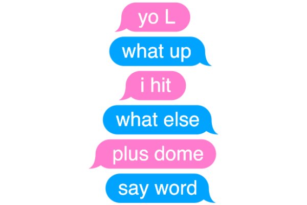 A Playful Display of Text Messages