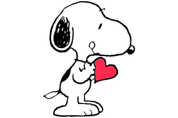 Snoopy's Heartfelt Moment: A Illustration